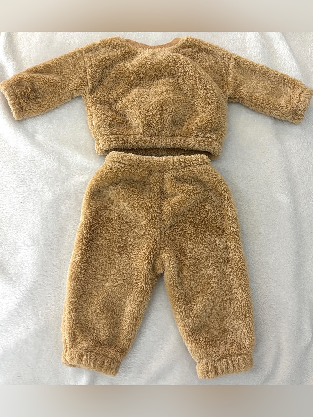 GAP Baby Beige Teddy Fleece Jacket